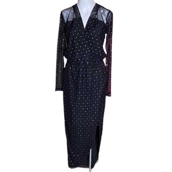 Amanda Uprichard Revolve Yesinia Dress Diamond Mesh - Picture 3 of 12